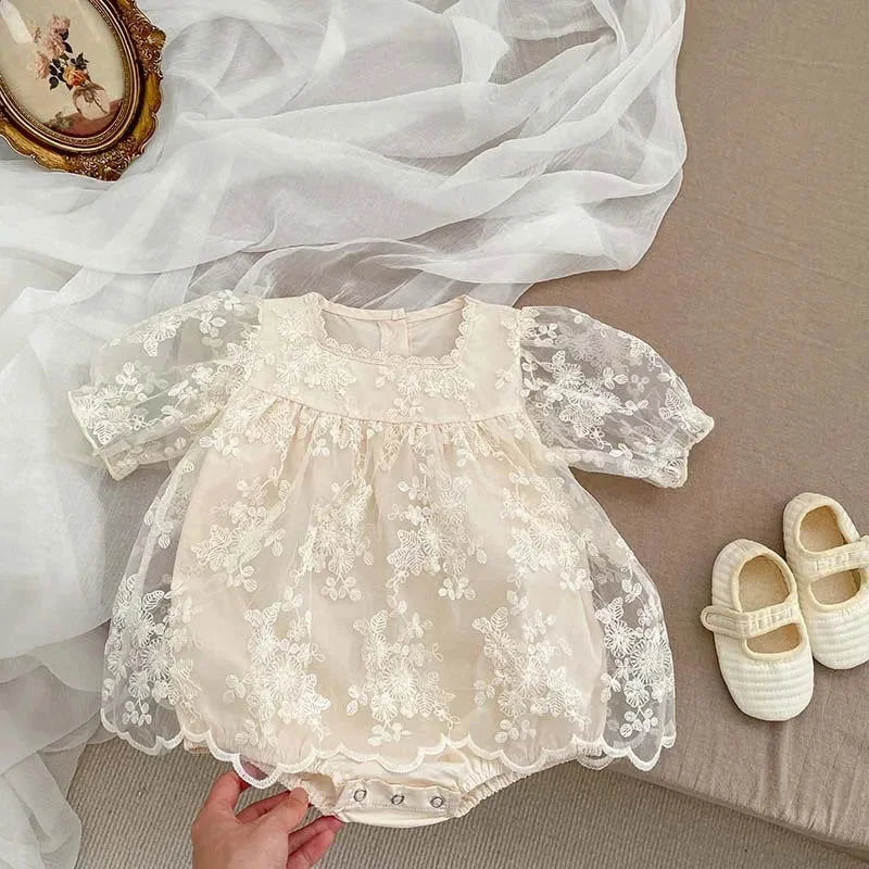 Macacão Romper Infantil Joaquina Floral Lenogue