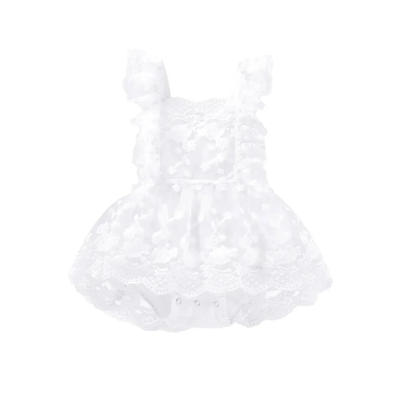 Body Infantil Saia Little Angel Branco Lenogue