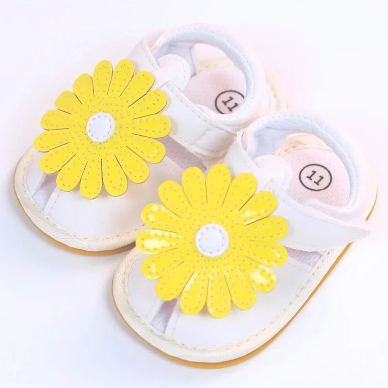 Sandália Infantil Feminina Miss Daisy Rosa Lenogue Branco / 0-6 Meses (11cm)