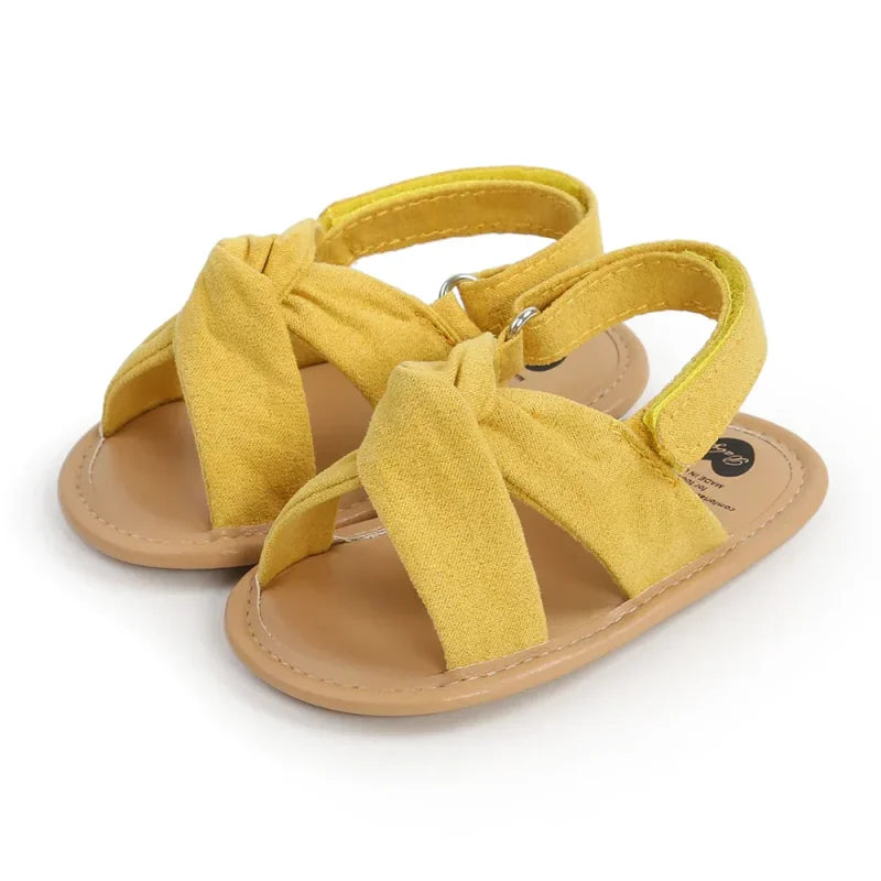 Sandália Infantil Feminina Bibi Rosa Lenogue Amarelo / 11 (0-6 Meses)