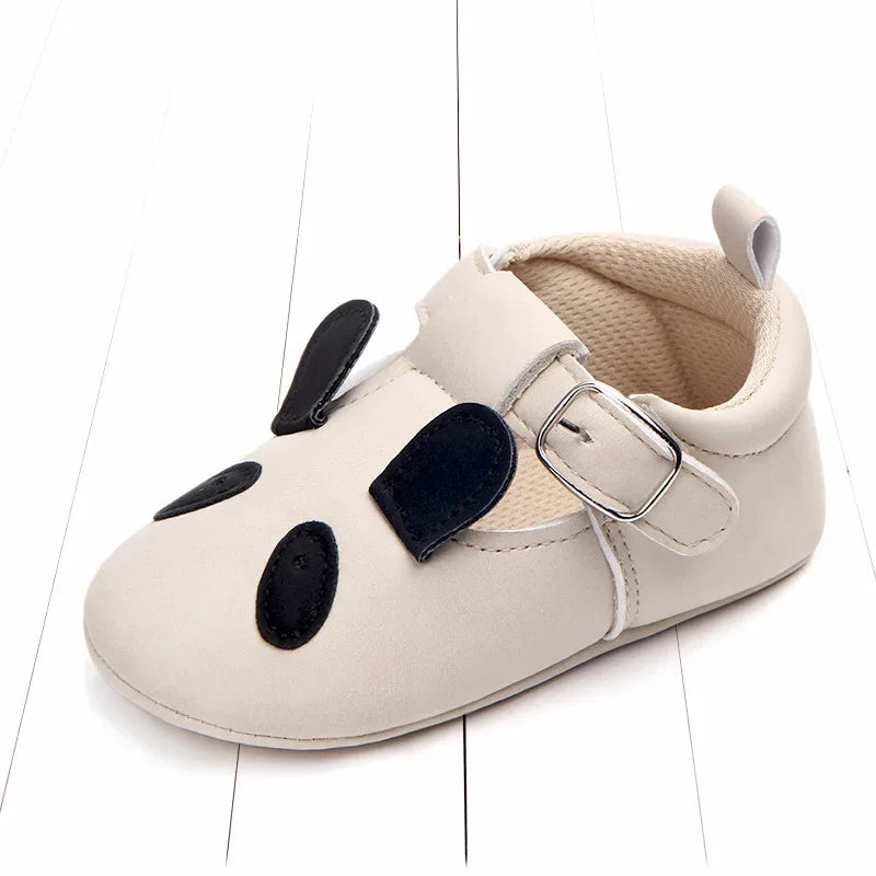 Sapatinho Infantil Estampa Animais Colorido Lenogue Panda Branco / 11cm