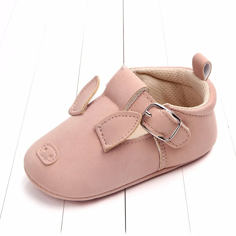 Sapatinho Infantil Estampa Animais Colorido Lenogue Porquinho Rosa / 11cm