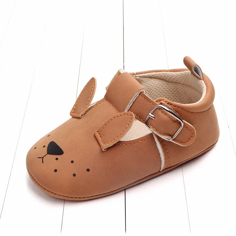 Sapatinho Infantil Estampa Animais Colorido Lenogue Cachorro Terracota / 11cm