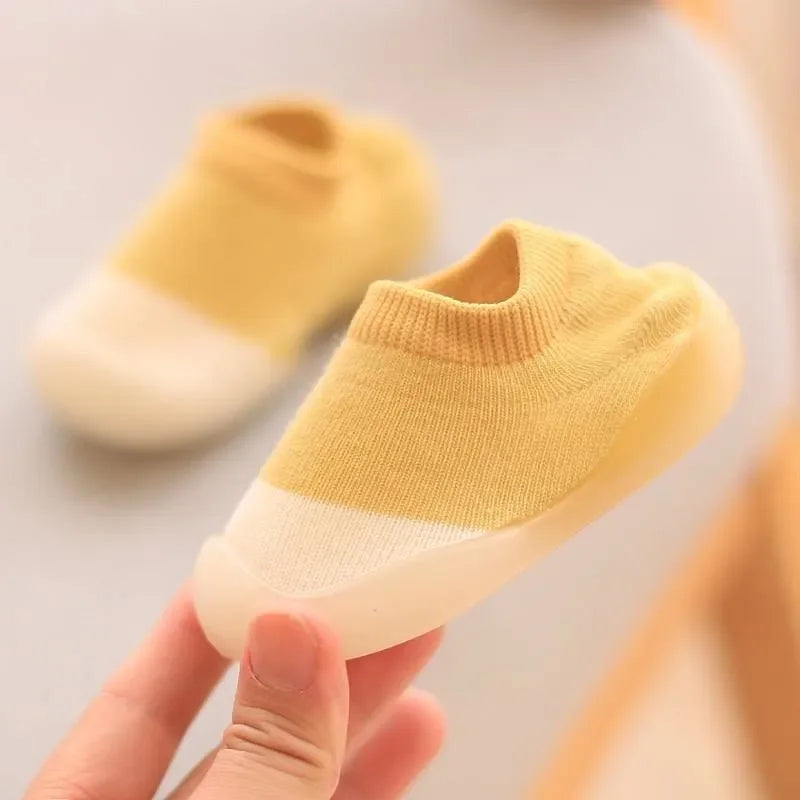 Sapatinhos Infantil Primeiros Passos Cute Steps Lenogue Amarelo / 17-18