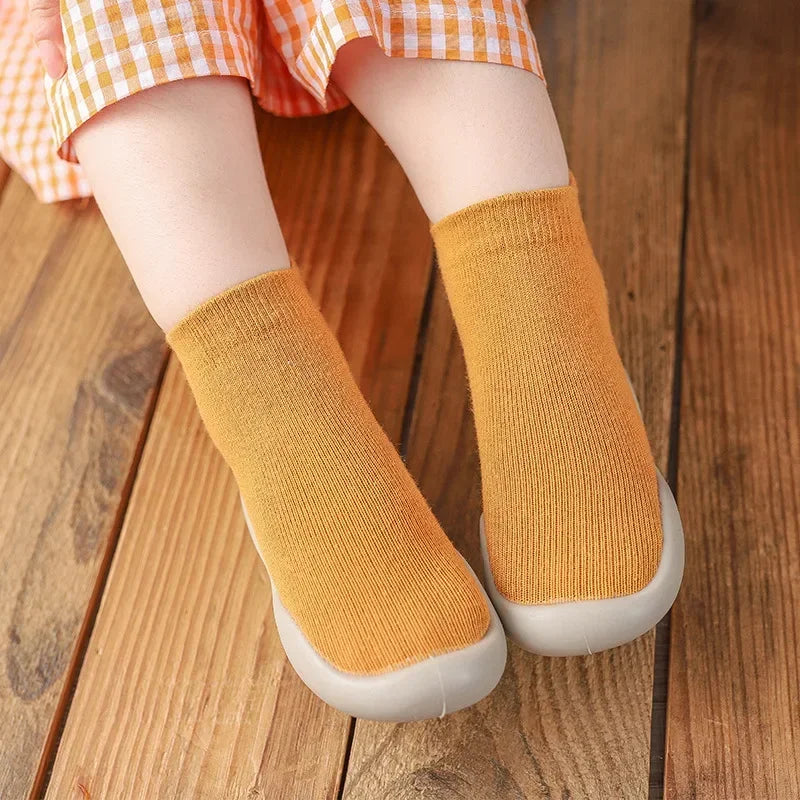 Sapatinhos Infantil Meia Estampa Frutas Colorido Lenogue