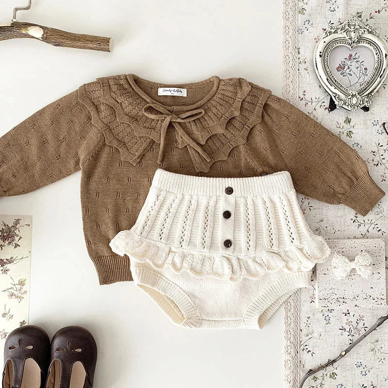 Suéter Elegante Teresa Lenogue Infantil Verde para dias de Frio