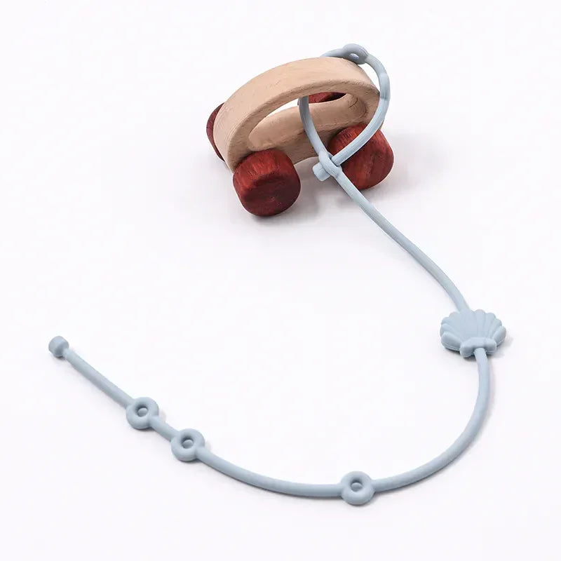 Suporte de Chupeta Lenogue Azul com Silicone de Grau Alimentício Azul