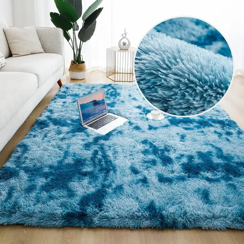 Tapete Infantil Felpudo Azul Mescla Lenogue 60cm x 120cm
