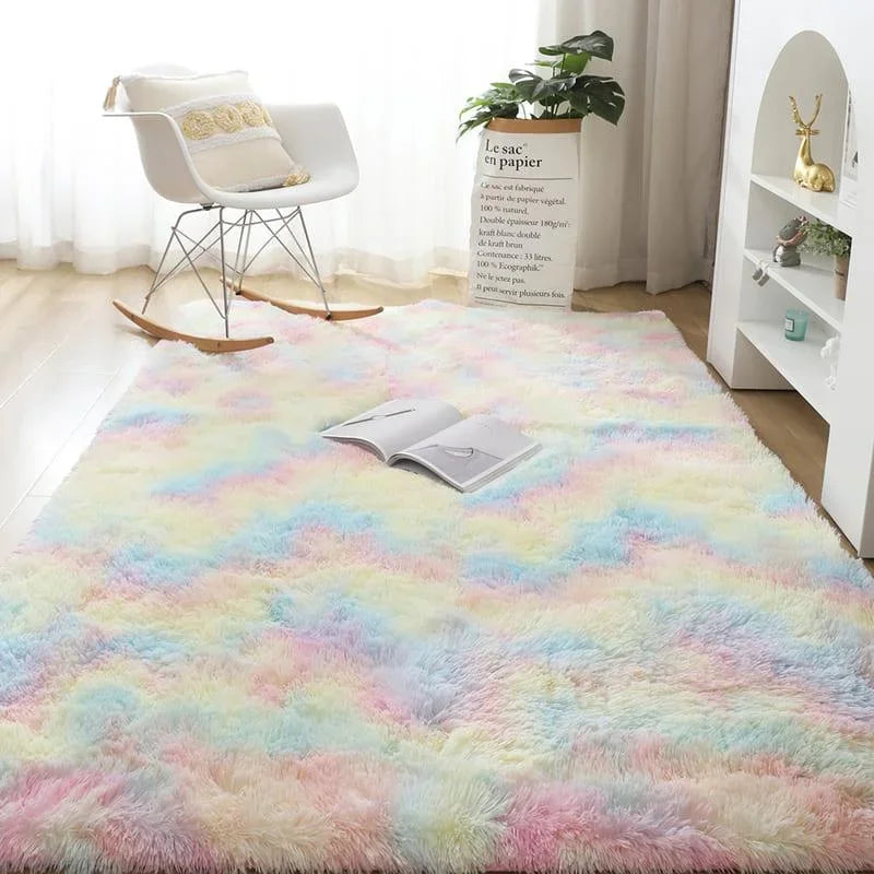 Tapete Infantil Felpudo Mescla Multicolorido Lenogue 60cm x 120cm