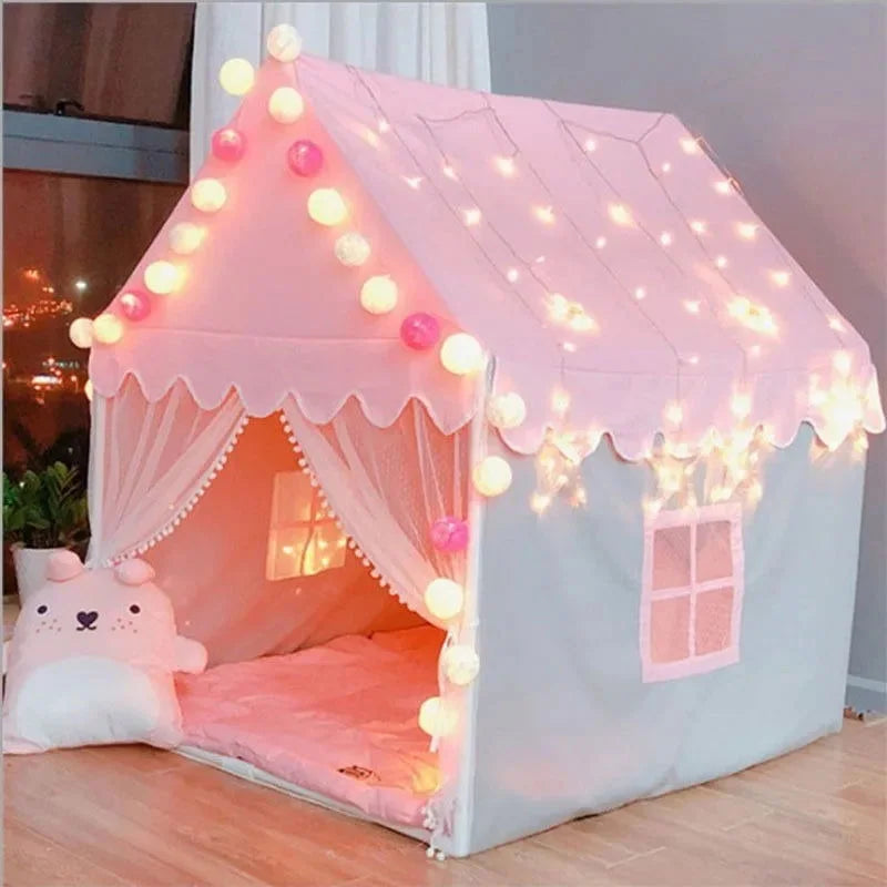 Tenda Cabana Infantil Tipi Unissex Lenogue Rosa