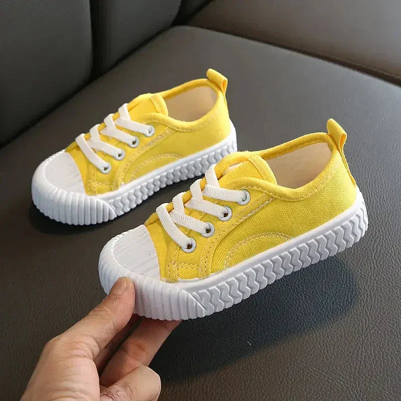 Tênis Infantil Lona com Cadarço Vermelho Lenogue Amarelo / 22 (palmilha 14.5cm)