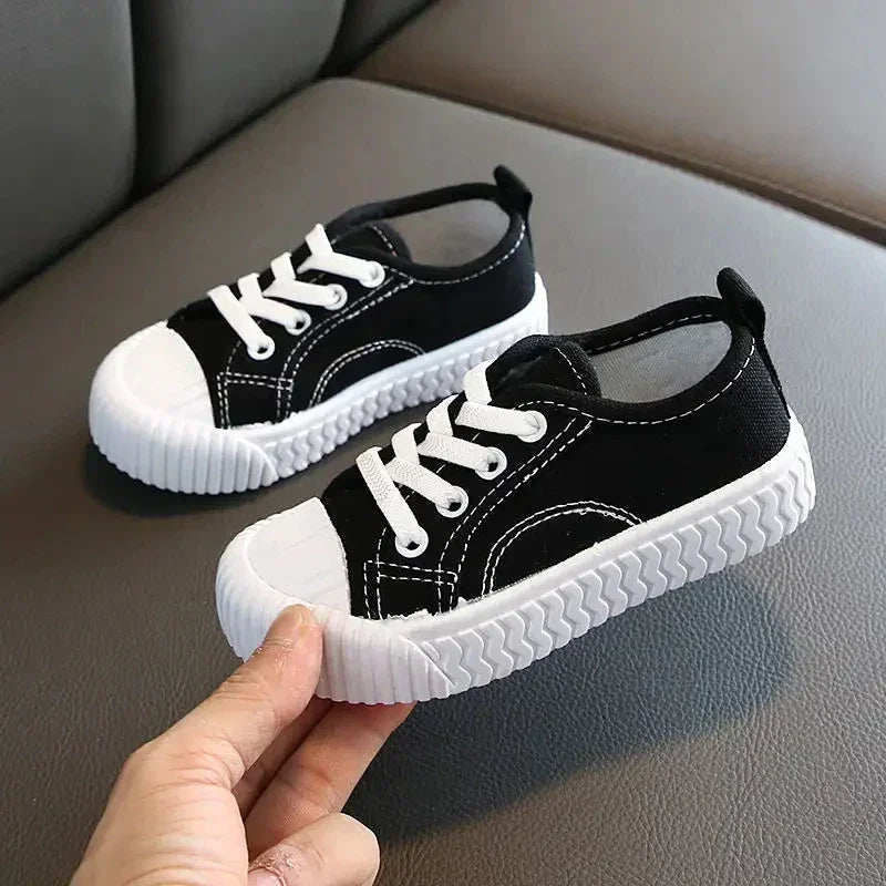 Tênis Infantil Lona com Cadarço Vermelho Lenogue Preto / 22 (palmilha 14.5cm)