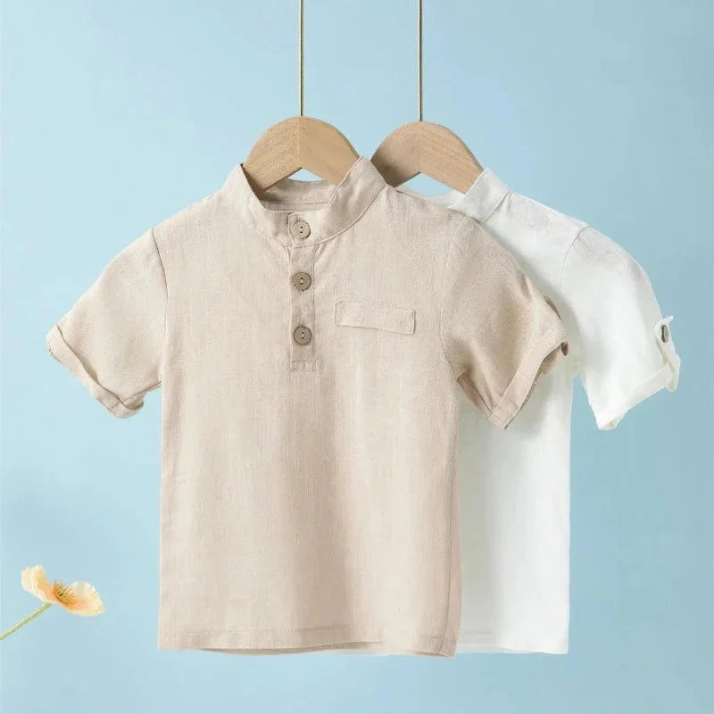 Tshirt Elegante Simon para Menino em Algodão Confortável e Respirável