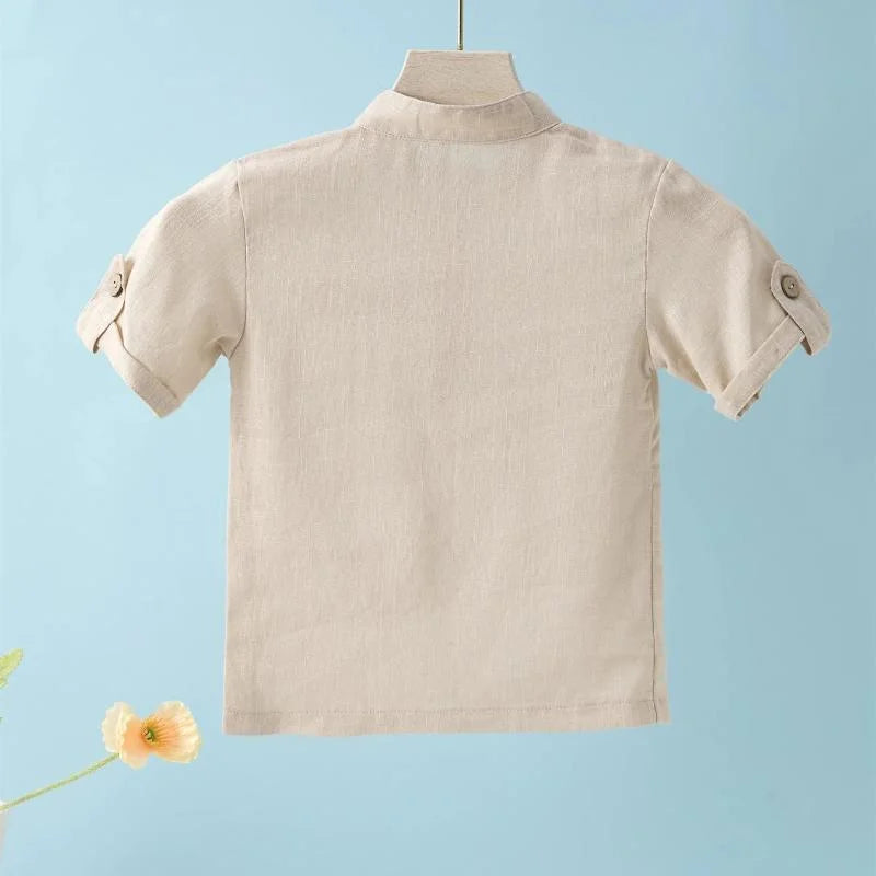 Camiseta Infantil Masculina Simon Azul Lenogue