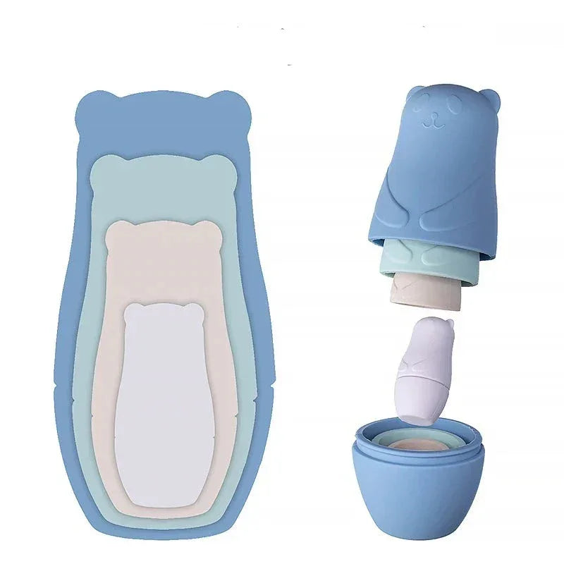 Ursinha Infantil Silicone Matrioska Russa Lenogue