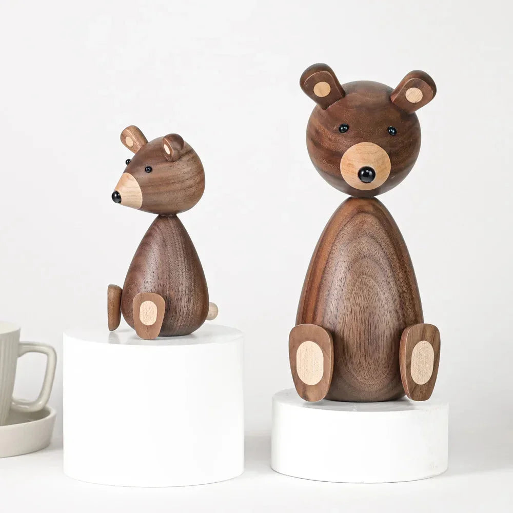 Urso Infantil Teodoro Madeira Natural Lenogue