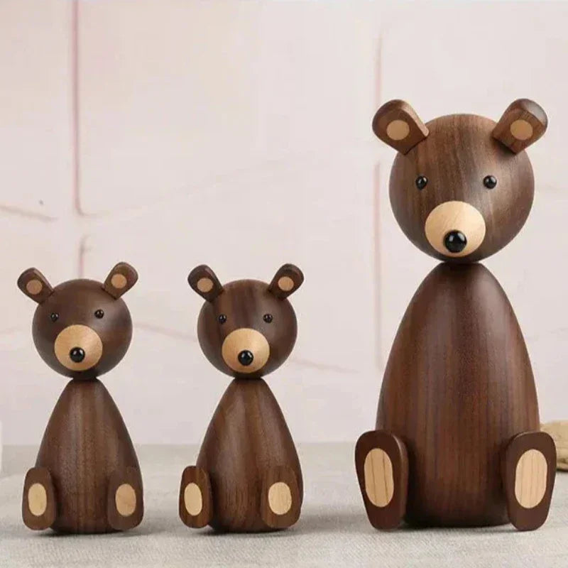 Urso Infantil Teodoro Madeira Natural Lenogue