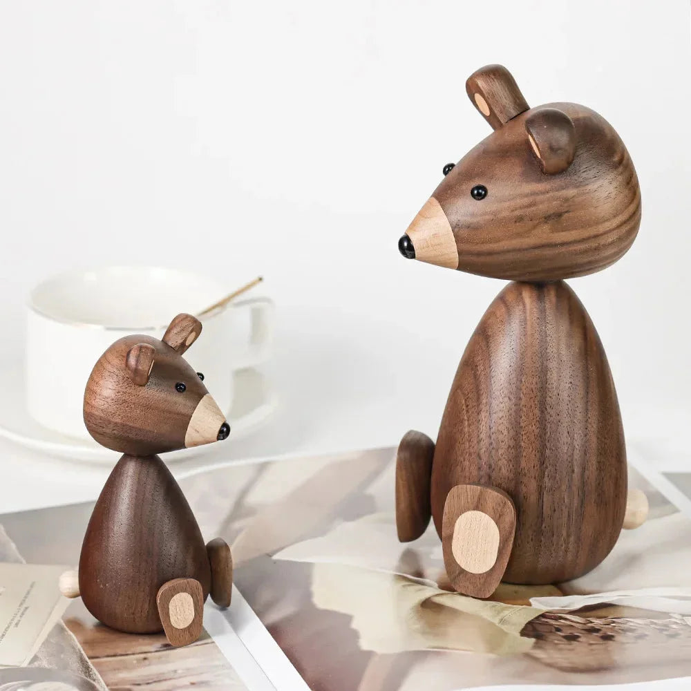 Urso Infantil Teodoro Madeira Natural Lenogue
