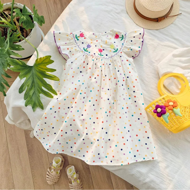Vestido Aconchegante Margot Lenogue para Meninas no Verão