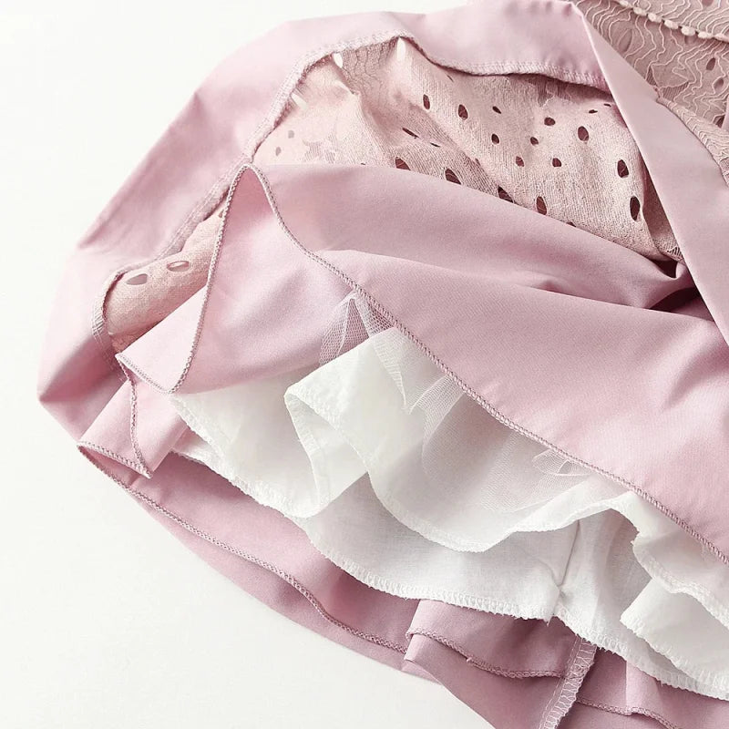 Vestido Infantil Estilo Princesa sem Manga para Festa Lenogue