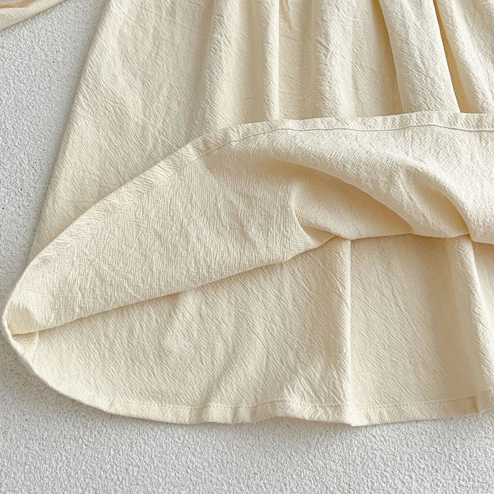 Vestido Infantil Feminino Catarina Bege Lenogue
