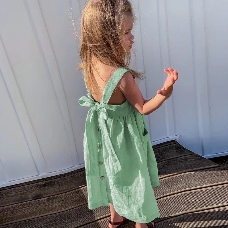 Vestido Infantil Feminino Maria Beatriz Rosa Lenogue