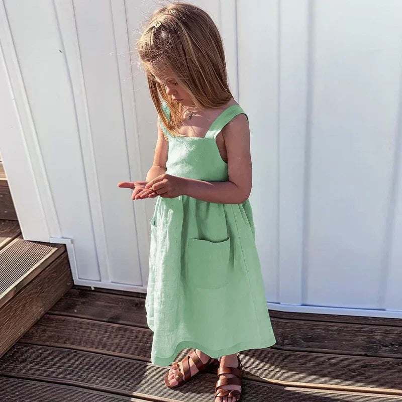 Vestido Infantil Feminino Maria Beatriz Rosa Lenogue Verde / 1-2 anos (90cm)