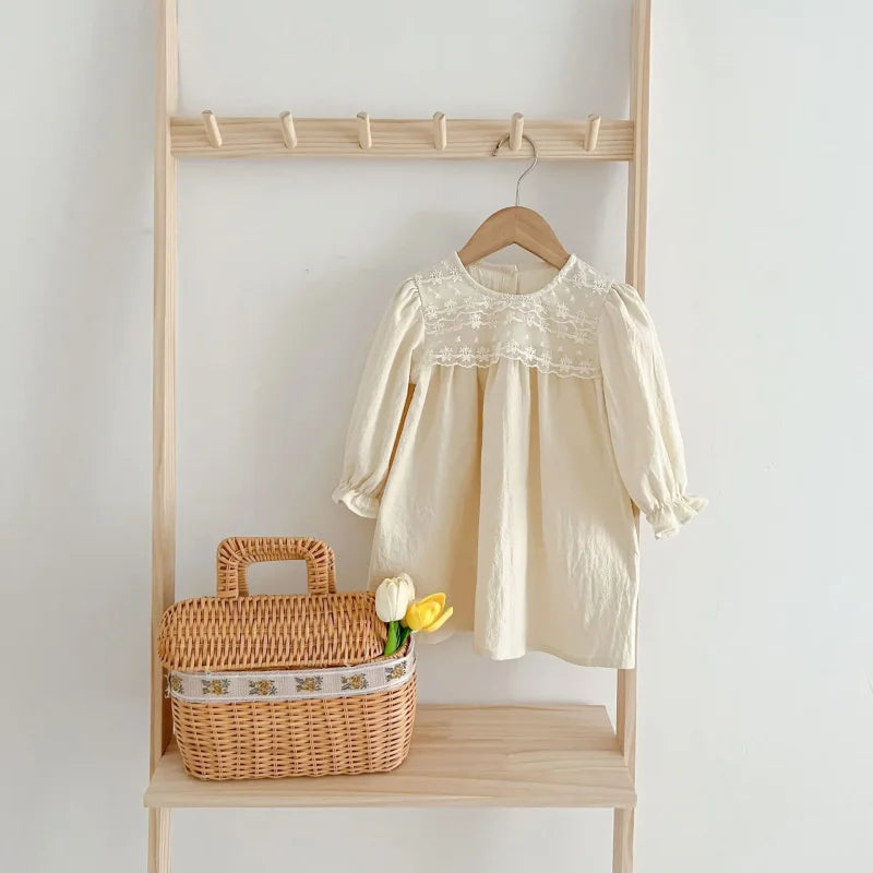 Vestido Infantil Feminino Refined Catarina Lenogue com Estampa Floral
