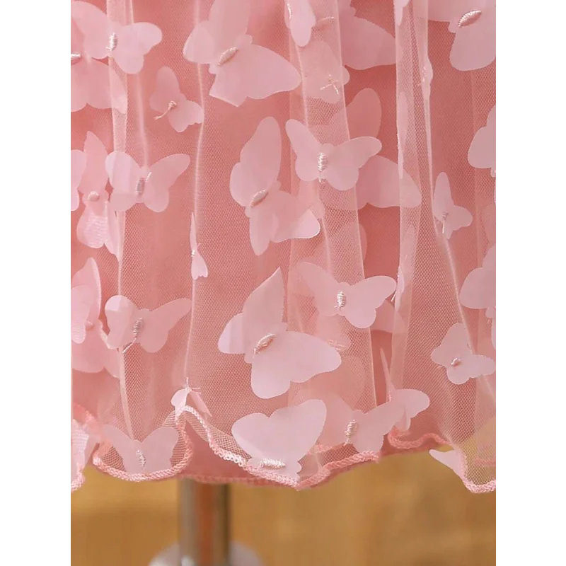 Vestido Infantil Feminino Tutu Rosa Lenogue