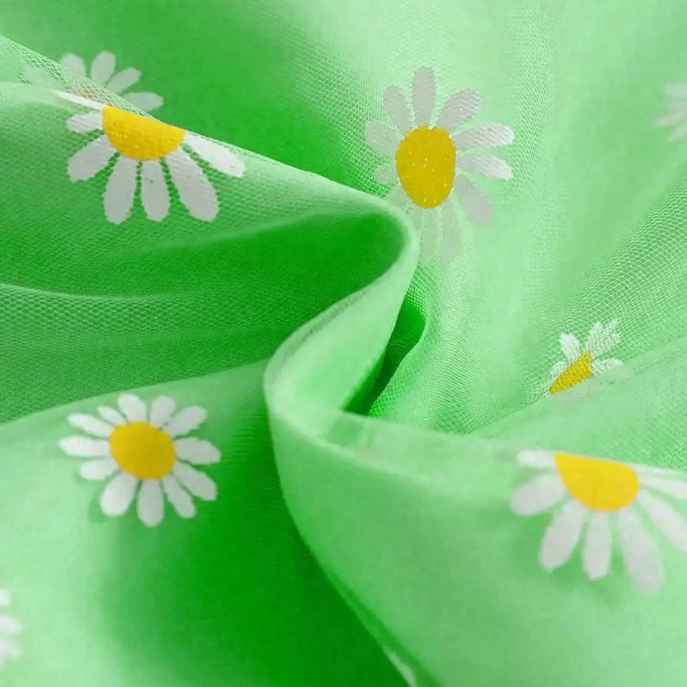 Vestido Infantil Floral Sem Alças Estilo Casual Lenogue