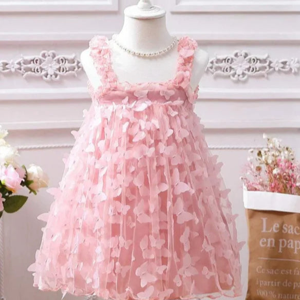 Vestido Infantil Luxuoso Tutu Lenogue Rosa / 9-12 Meses