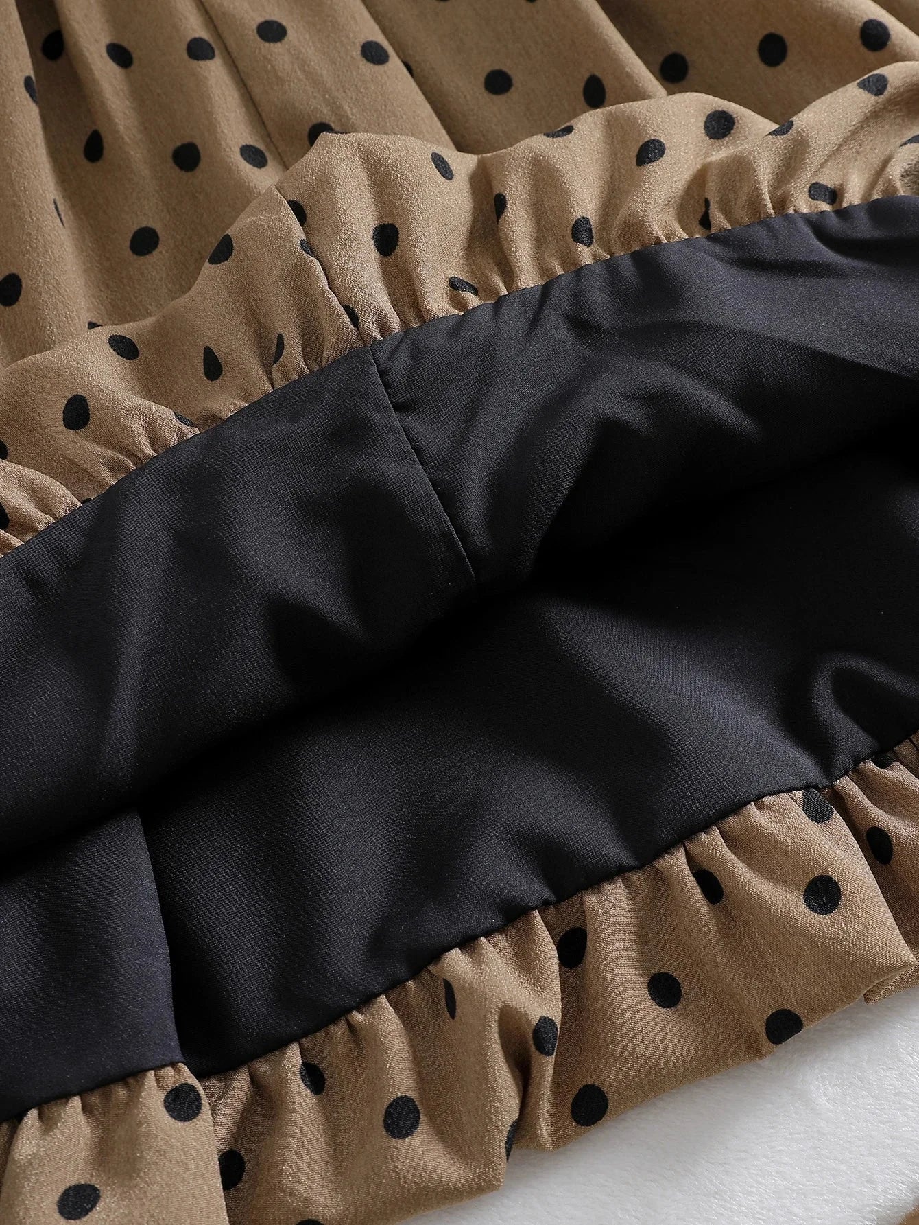 Vestido Infantil Vintage Poá sem Manga Casual Lenogue