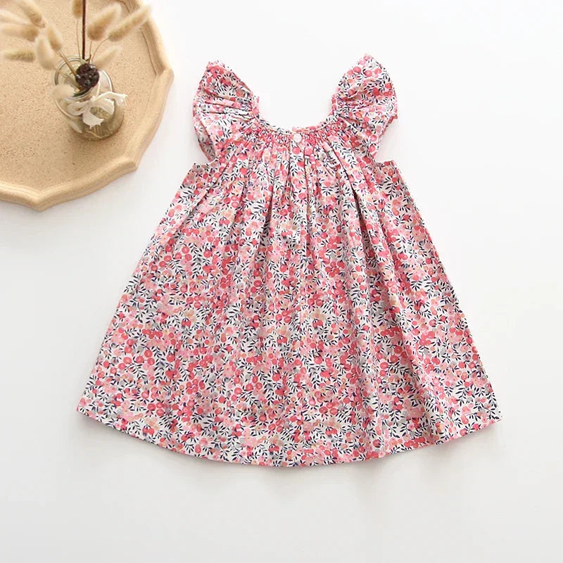 Vestido Luxuoso Helena Lenogue Feminino Floral para Meninas