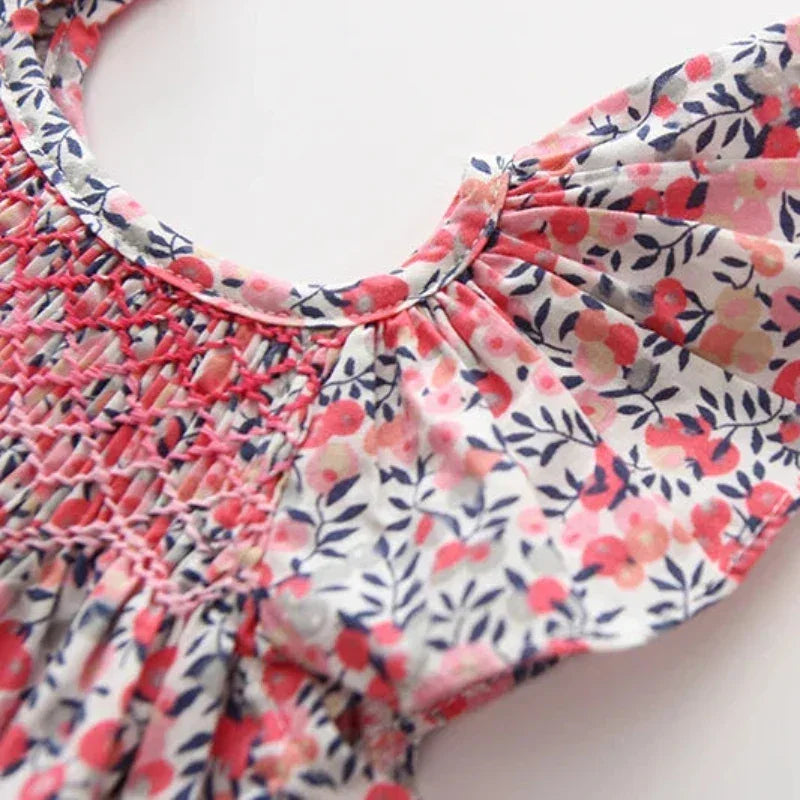 Vestido Infantil Feminino Helena Floral Lenogue