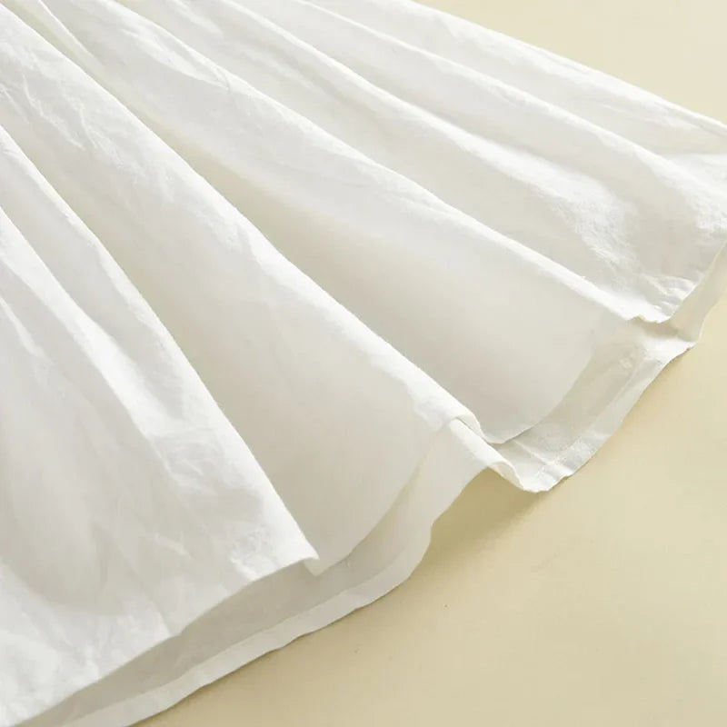 Vestido Infantil Feminino Sophie Plissado Branco Lenogue