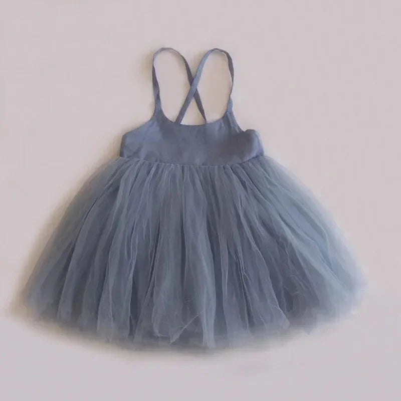 Vestido Luxuoso Tutu Florencia Lenogue Azul / 6-12 Meses (73cm)