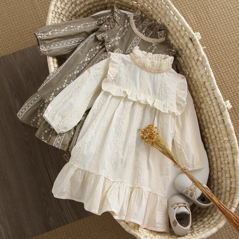 Vestido Infantil Feminino Clarice Rosa Lenogue